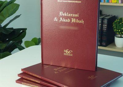 deklarasi dan akad hibah oleh pelanggan